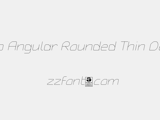 Typo Angular Rounded Thin Demo