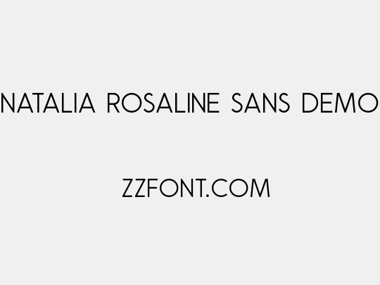 Natalia Rosaline Sans Demo