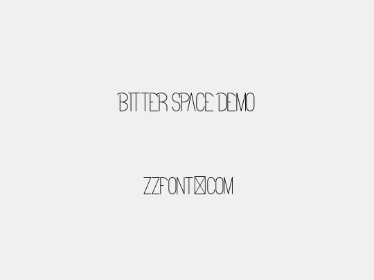 Bitter Space Demo