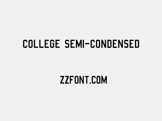 College Semi-condensed