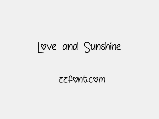 Love and Sunshine