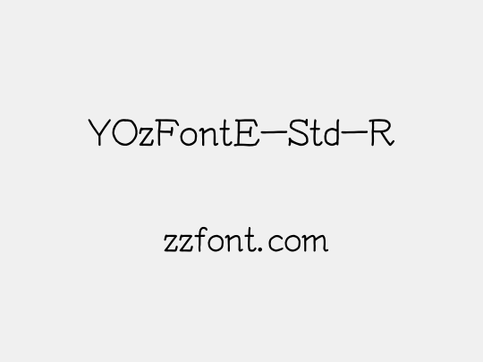 YOzFontE-Std-R