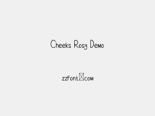 Cheeks Rosy Demo