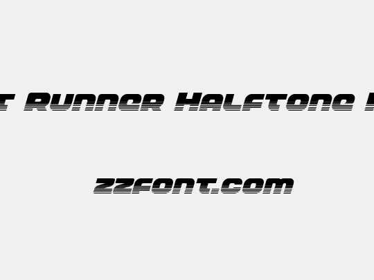 Front Runner Halftone Italic