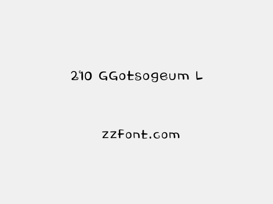 210 GGotsogeum L