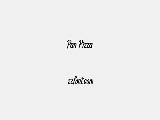 Pan Pizza