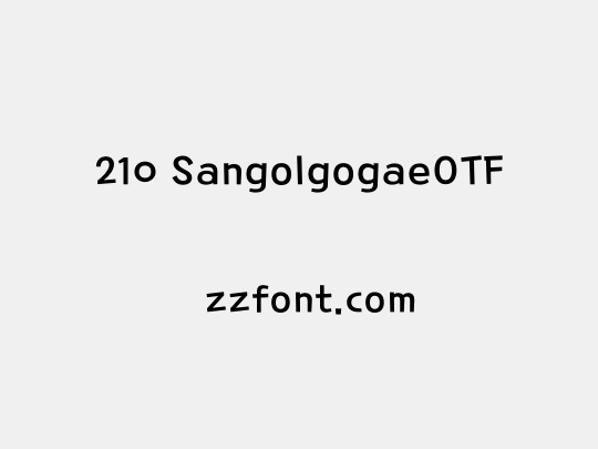 210 SangolgogaeOTF