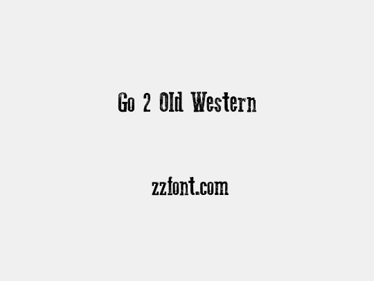 Go 2 Old Western