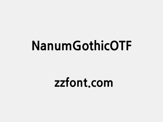 NanumGothicOTF