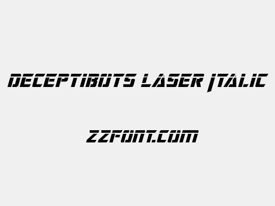 Deceptibots Laser Italic