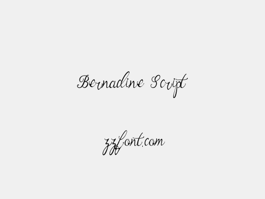 Bernadine Script