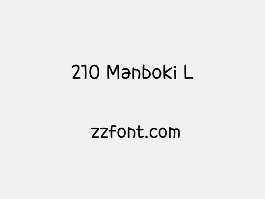 210 Manboki L