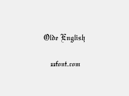 Olde English