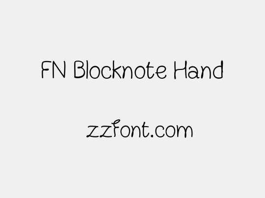 FN Blocknote Hand