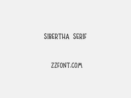 Sibertha serif