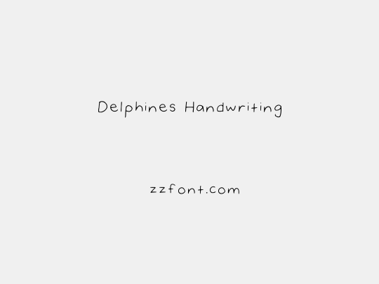 Delphines Handwriting