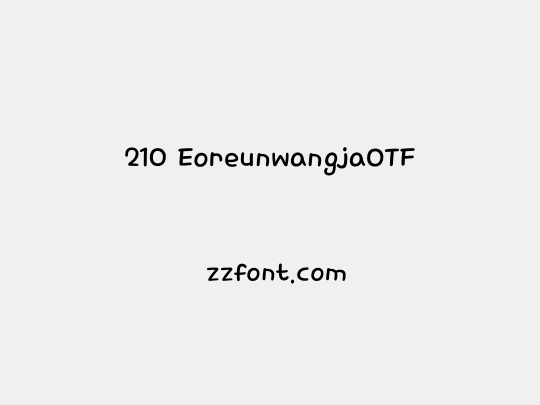 210 EoreunwangjaOTF