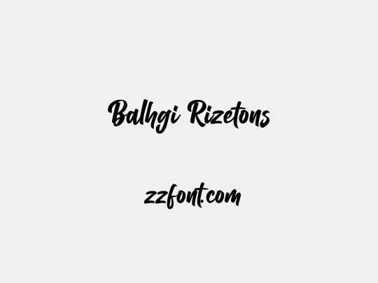 Balhgi Rizetons