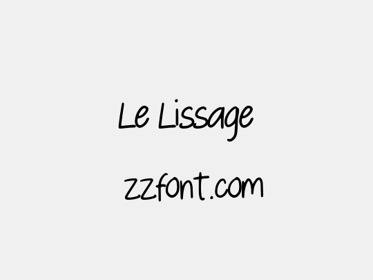 Le Lissage