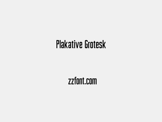 Plakative Grotesk