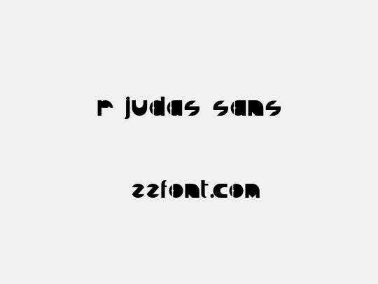 R Judas Sans