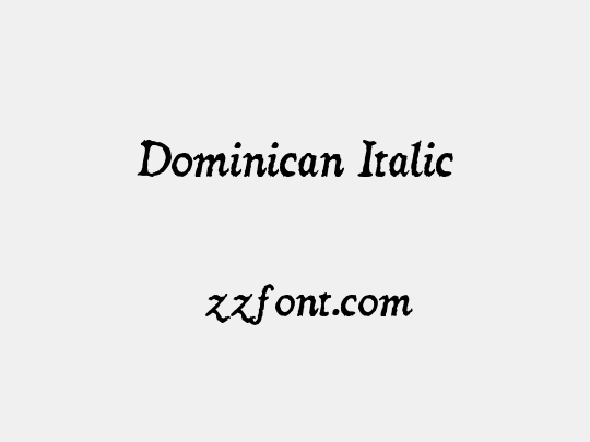 Dominican Italic