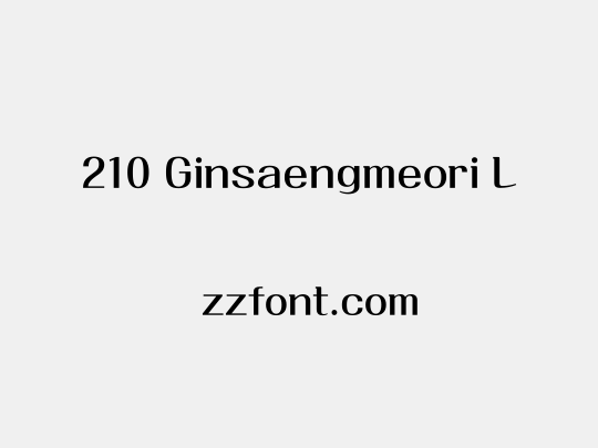 210 Ginsaengmeori L