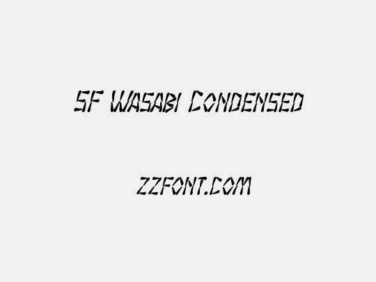 SF Wasabi Condensed