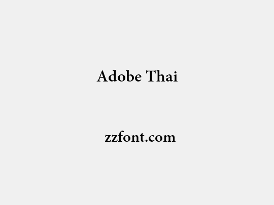 Adobe Thai