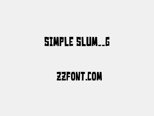 Simple Slum__G