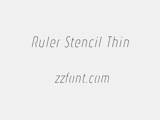 Ruler Stencil Thin