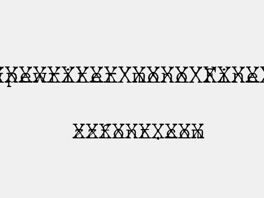 JMH Typewriter mono Fine Cross