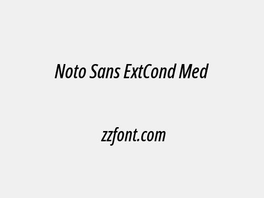 Noto Sans ExtCond Med