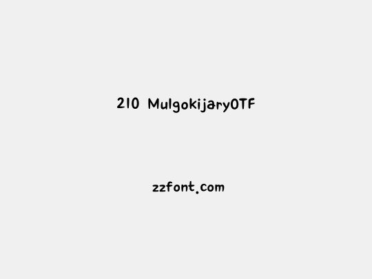 210 MulgokijaryOTF