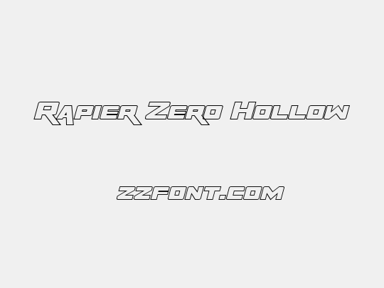 Rapier Zero Hollow