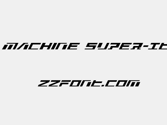 War Machine Super-Italic