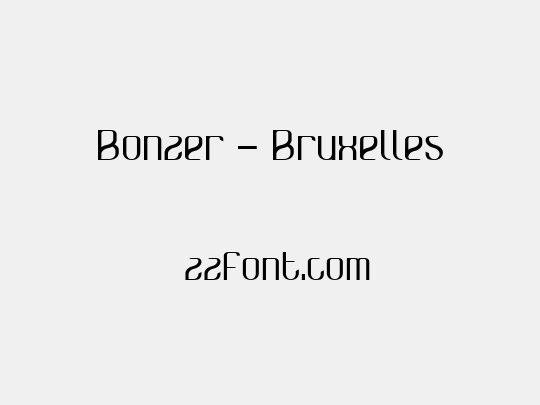 Bonzer - Bruxelles