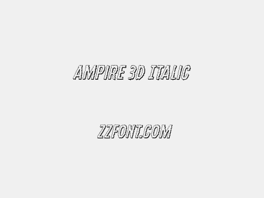 Ampire 3D Italic