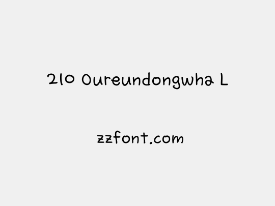 210 Oureundongwha L