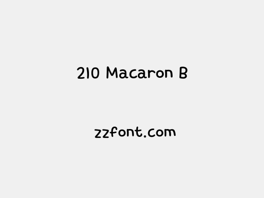 210 Macaron B