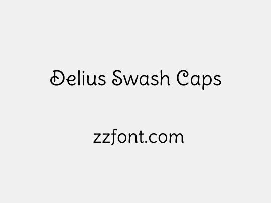 Delius Swash Caps