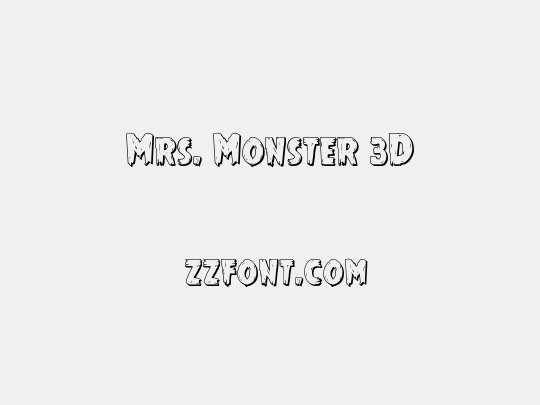 Mrs. Monster 3D