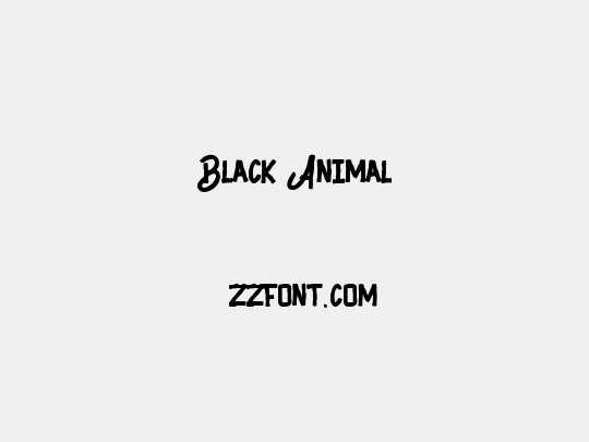 Black Animal