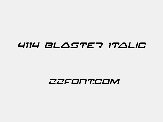 4114 Blaster Italic