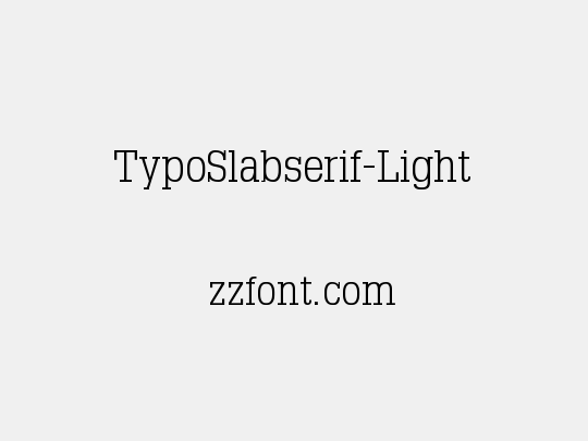 TypoSlabserif-Light