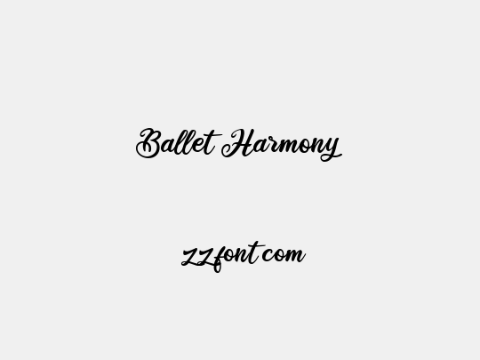 Ballet Harmony