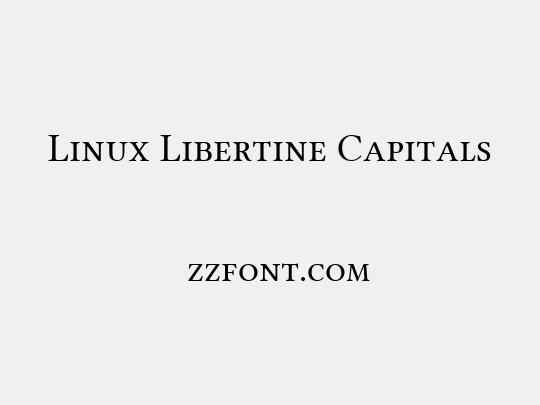 Linux Libertine Capitals