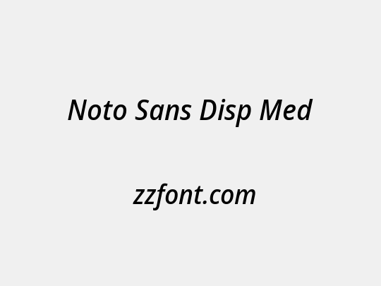 Noto Sans Disp Med