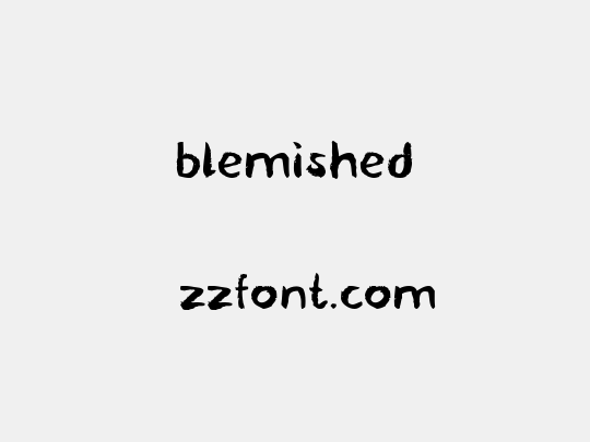 blemished