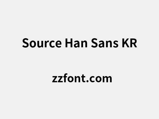 Source Han Sans KR